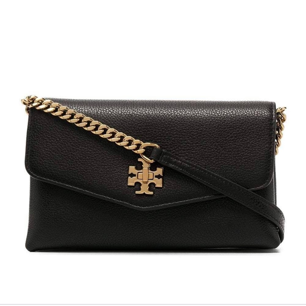 Tory Burch Kira Pebbled Chain Wallet